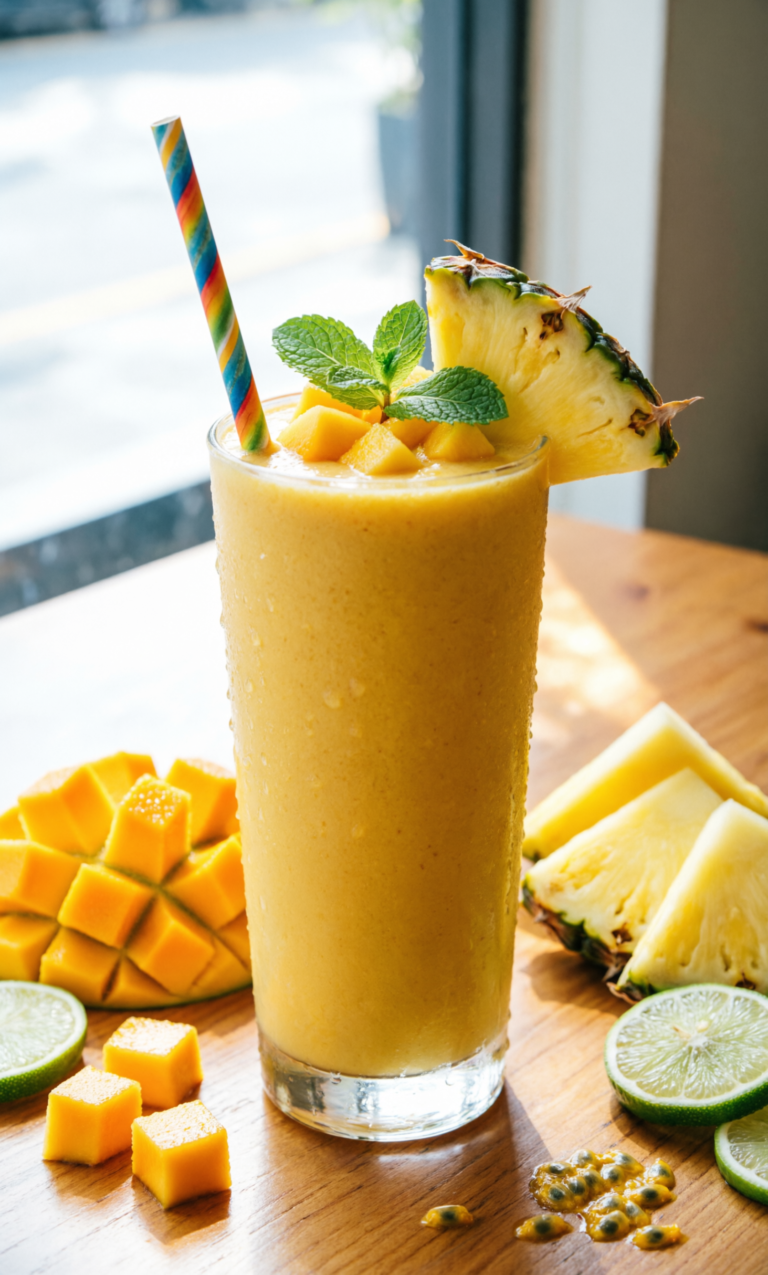 Tropical Mango Pineapple Smoothie Recipe
