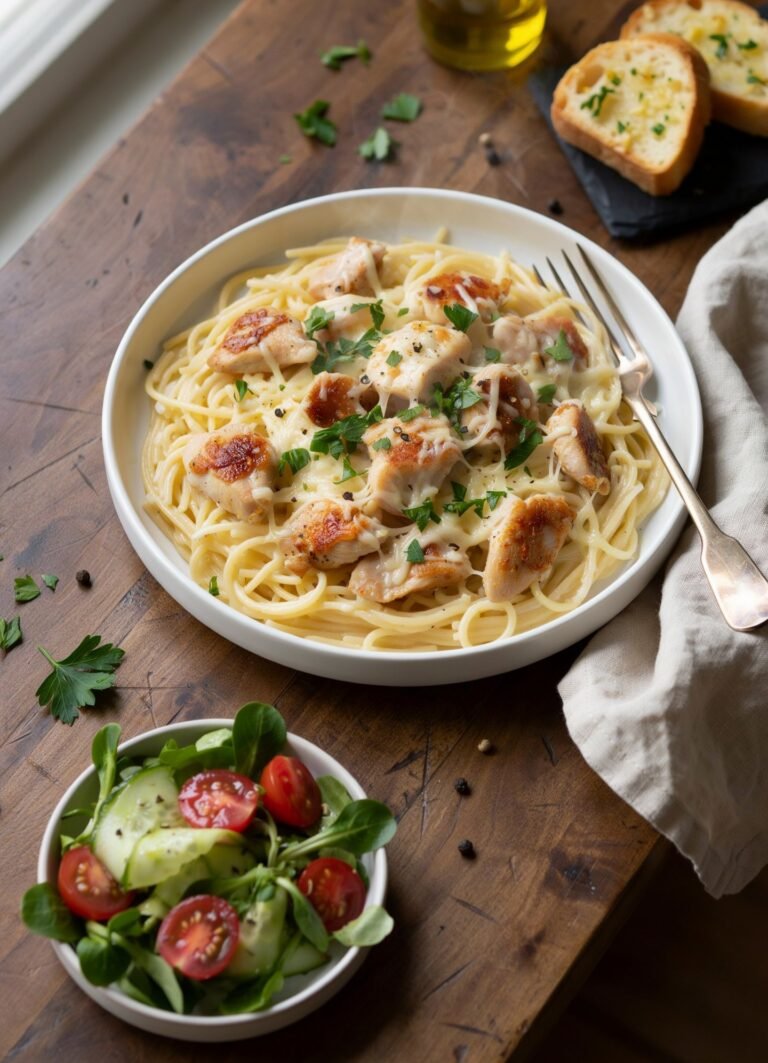 Creamy Chicken Spaghetti Recipe